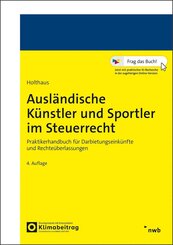 Ausl&auml;ndische K&uuml;nstler und Sportler im Steuerrecht