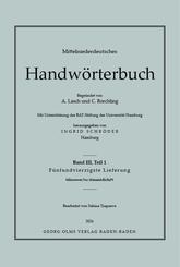 Mittelniederdeutsches Handw&ouml;rterbuch