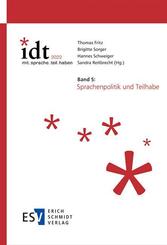 IDT 2022: *mit.sprache.teil.haben -  - Band 5: Sprachenpolitik und Teilhabe