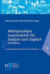 Mehrsprachiges Leseverstehen f&uuml;r Deutsch nach Englisch