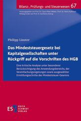 Das Mindeststeuergesetz bei Kapitalgesellschaften unter R&uuml;ckgriff auf die Vorschriften des HGB