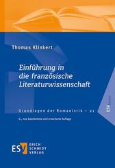 Einf&uuml;hrung in die franz&ouml;sische Literaturwissenschaft