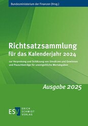 Richtsatzsammlung f&uuml;r das Kalenderjahr 2024