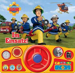 Feuerwehrmann Sam - Im Einsatz! - Soundbuch - Pappbilderbuch mit beweglichem Lenkrad und 13 spannenden Ger&auml;uschen f&uuml;r Kinder ab 3 Jahren