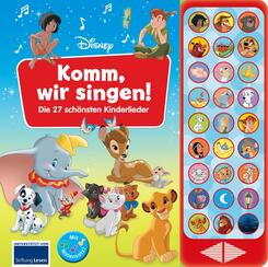 Disney - Komm, wir singen! Die 27 sch&ouml;nsten Kinderlieder - 27-Button-Soundbuch - Liederbuch mit Noten zum Mitsingen