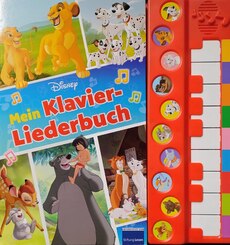 Mein Klavier-Liederbuch - Disney Liederbuch mit Klaviertastatur - Vor- und Nachspielfunktion - 10 beliebte Kinderlieder