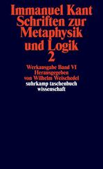 Schriften zur Metaphysik und Logik.Tl.2