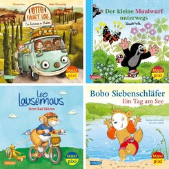 Maxi-Pixi-4er-Set 127: Drau&szlig;en unterwegs (4x1 Exemplar)