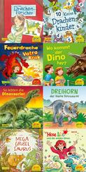 Pixi-Box 279: Dinos und Drachen bei Pixi (8x8 Exemplare), 64 Teile.