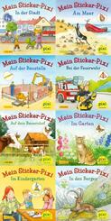 Pixi-Box 199: Meine Sticker-Pixis (8x8 Exemplare), m. 64 Buch