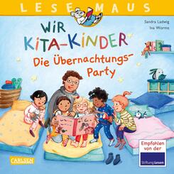 LESEMAUS 166: Wir KiTa-Kinder - Die Übernachtungs-Party