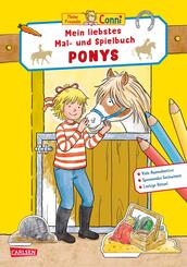 Conni Gelbe Reihe (Besch&auml;ftigungsbuch): Mein liebstes Mal- und Spielbuch: Ponys