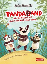 Panda-Pand - Wie die Pandas mal Musik zum Frühstück hatten | Ein Vorlesebuch ab 5 Jahren