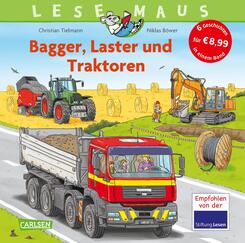 LESEMAUS Sonderbände: Bagger, Laster und Traktoren ? Alles über Fahrzeuge