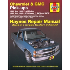 Chevrolet & GMC Pick Ups, 2WD & 4WD (88 - 00)