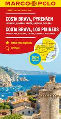 MARCO POLO Regionalkarte Costa Brava, Pyren&auml;en 1:300.000