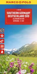 MARCO POLO Reisekarte Deutschland S&uuml;d 1:550.000