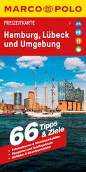 MARCO POLO Freizeitkarte 7 Hamburg, L&uuml;beck und Umgebung 1:100.000