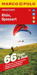 MARCO POLO Freizeitkarte 28 Rh&ouml;n, Spessart 1:110.000