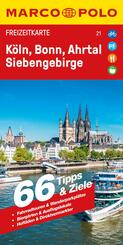 MARCO POLO Freizeitkarte 21 K&ouml;ln, Bonn, Ahrtal, Siebengebirge 1:110.000
