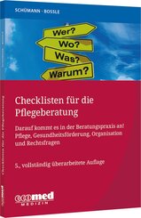 Checklisten f&uuml;r die Pflegeberatung