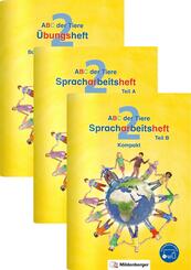 ABC der Tiere 2 -&nbsp;2. Schuljahr, Spracharbeitsheft Kompakt, 3 Hefte mit CD-ROM