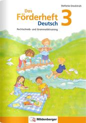 Das F&ouml;rderheft Deutsch 3