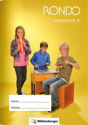 RONDO - Das Liederbuch f&uuml;r die Grundschule - 4. Schuljahr, Arbeitsheft