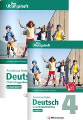 Anschluss finden / Deutsch 4 - Das &Uuml;bungsheft - Grundlagentraining: Leseheft und Arbeitsheft