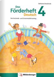 Das F&ouml;rderheft Deutsch 4