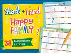 Stadt, Land, Happy Family - Spieleblock