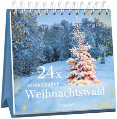 24 x zauberhafter Weihnachtswald