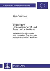Eingetragene Lebenspartnerschaft und "Pacte civil de Solidarit&eacute;"