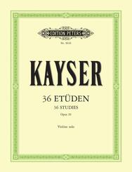 36 Et&uuml;den op. 20 f&uuml;r Violine