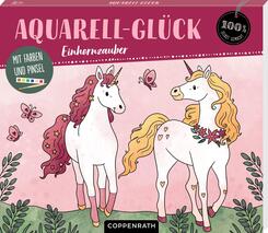 Aquarell-Gl&uuml;ck Einhornzauber