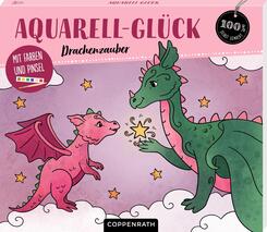 Aquarell-Gl&uuml;ck Drachenzauber