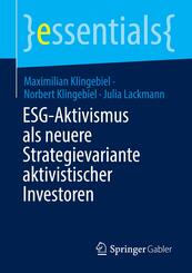 ESG-Aktivismus als neuere Strategievariante aktivistischer Investoren