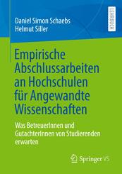 Empirische Abschlussarbeiten an Hochschulen f&uuml;r Angewandte Wissenschaften