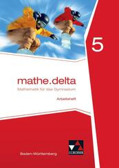 mathe.delta Baden-W&uuml;rttemberg AH 5, m. 1 Buch