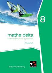 mathe.delta Baden-W&uuml;rttemberg AH 8, m. 1 Buch