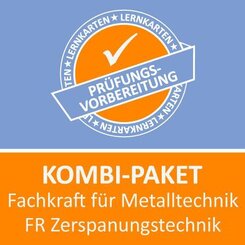 Kombi-Paket Fachkraft f&uuml;r Metalltechnik FR Zerspanungstechnik - Basis + Wiso Lernkarten