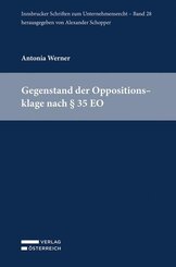 Gegenstand der Oppositionsklage nach &sect; 35 EO