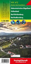 Freytag & Berndt Wander-, Rad- und Freizeitkarte Südoststeirisches Hügelland, Vulkanland, Bad Gleichenberg, Bad Radkersb