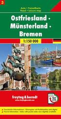 Ostfriesland - Münsterland - Bremen, Autokarte 1:150.000, Blatt 3