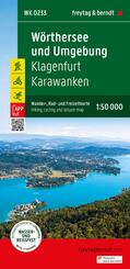 freytag & berndt Wanderkarte WK 0233 W&ouml;rthersee und Umgebung, Klagenfurt - Karawanken 1:50.000