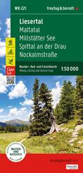 freytag & berndt Wanderkarte Liesertal - Maltatal - Millst&auml;tter See - Spittal an der Drau - Nockalmstra&szlig;e 1:50.000