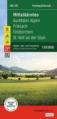 freytag & berndt Wanderkarte Mittelk&auml;rnten - Gurktaler Alpen - Friesach - Feldkirchen - St. Veit an der Glan 1:50.000