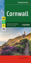 freytag & berndt Stra&szlig;enkarte Cornwall 1:150.000