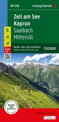 freytag & berndt Wanderkarte WK 382 Zell am See - Kaprun, Saalbach - Mittersill 1:50.000