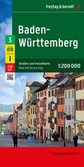 freytag & berndt Stra&szlig;enkarte Baden-W&uuml;rttemberg 1:200.000